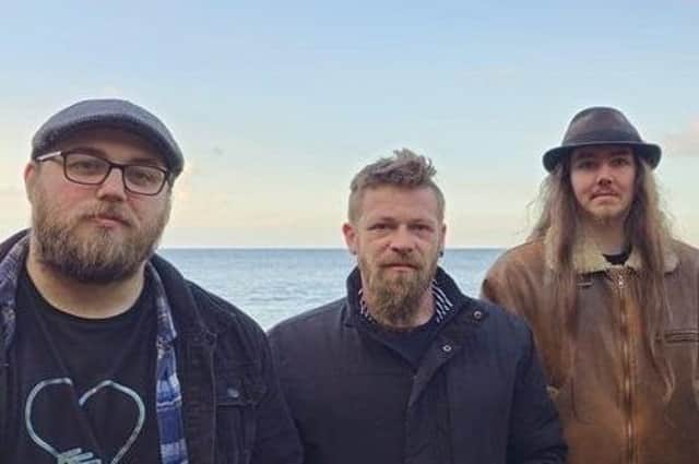 Jack Kendrick with his band The Broken Wonders