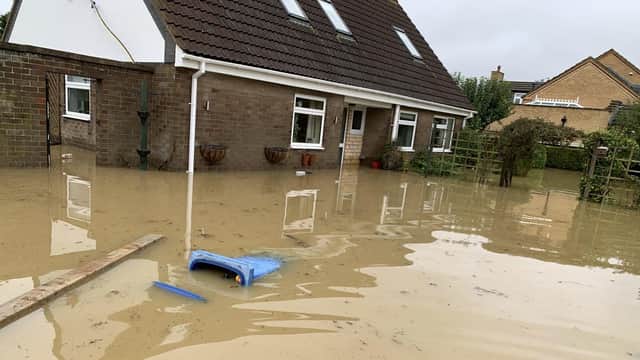 Flooding in Langworth.