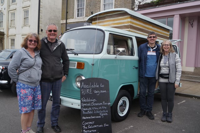 This VW T2 Camper Van proved popular and it will soon be available to hire for special occasion pick-ups or an overnight stay at The Salutation Inn, Nettleton