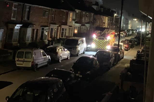 Firefighters were called to a house in Stanley Street, Gainsborough. Photo by Alison Hedison.