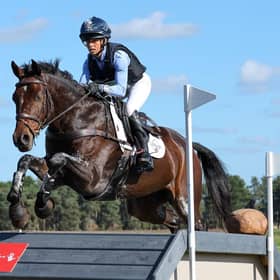 Ros Canter in action at Osberton. Pic by Tim Wilkinson, BEDE Events.