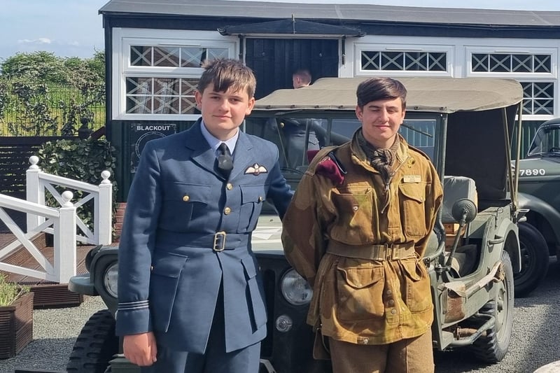 Museum volunteers, brothers Alfie (left) and Jacob Oglesbee.