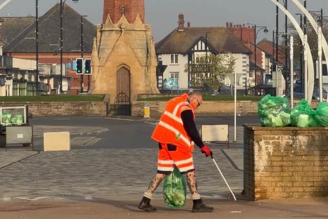 East Lindsey District Council faces a mammouth task keeping the seasfront at Skergness clean and tidy for visitors.