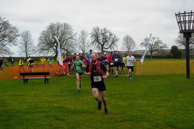 Runners set off in the Caythorpe Dash. All photos: Richard Hall