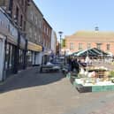 The number of market stalls in Gainsborough has continued to fall