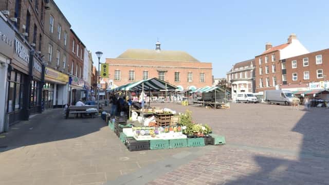 The number of market stalls in Gainsborough has continued to fall