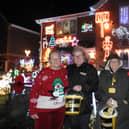 The charity illuminations at Elmtree Road, Ruskington. L-R - Val Midgley, Jane Sutherland, Ann Baker and Jacky Cooper