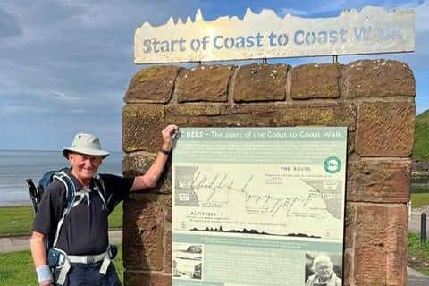 David at the start of his 10th Coast to Coast Walk