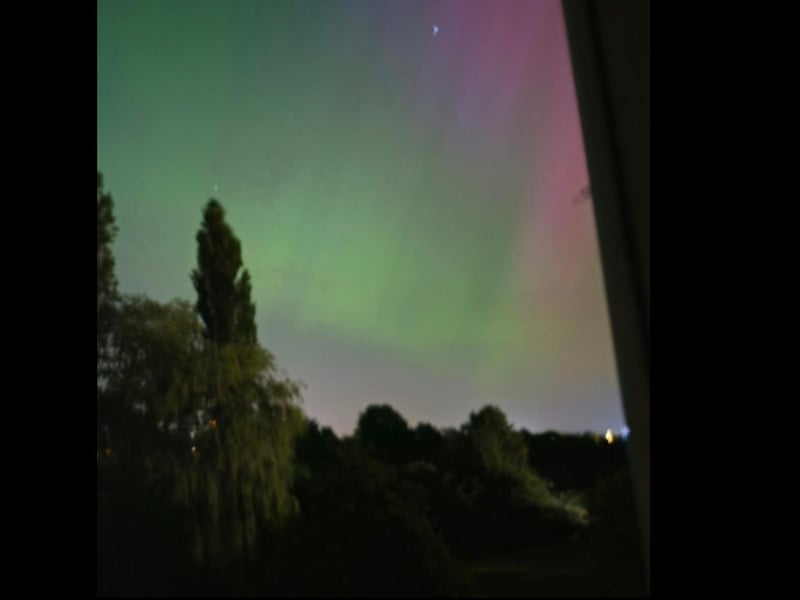 Darren Trapps sent The Standard this picture, saying it was taken 'hanging out of the window' in Boston.