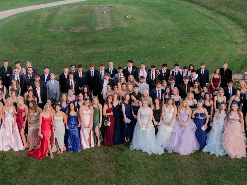 Louth Academy Prom students.