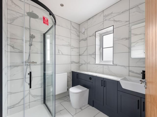Bedroom two's en suite.