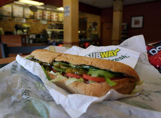 A Subway sandwich. (Photo by Joe Raedle/Getty Images)