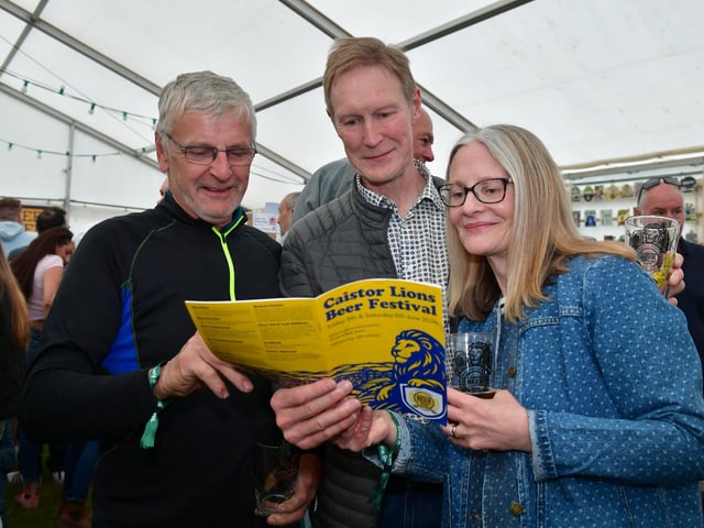 Pictured, from left, Mark Colebrook, Paul Cooper and Helen Cooper of Rothwell.