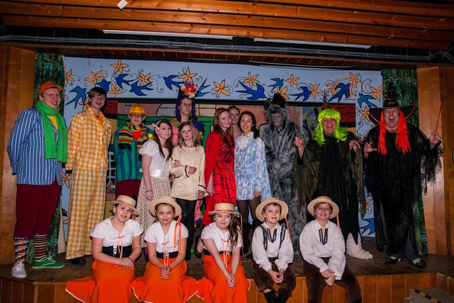 Trusthorpe Village Hall Theatre Group were all set to give the story of Little Red Riding Hood the pantomime treatment 10 years ago. Members are pictured during one of the show's dress rehearsals.
