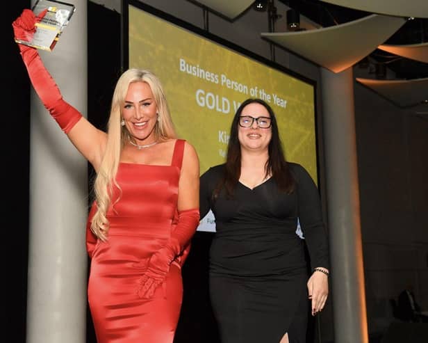 Kirsty Gale from Red Carpet Ready has been named Businessperson of the Year 2023