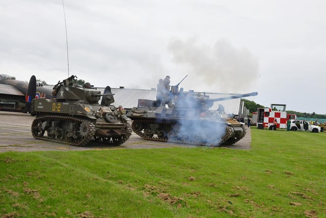 Yes, that was loud - tanks show their metal during the display.