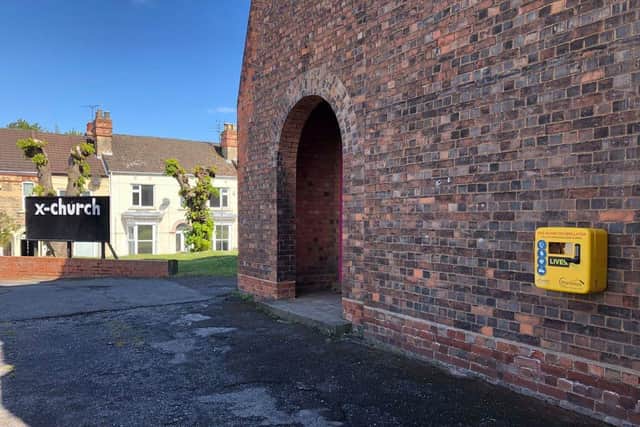 West Lindsey District Council have installed a new defibrillator at X-Church in Gainsborough