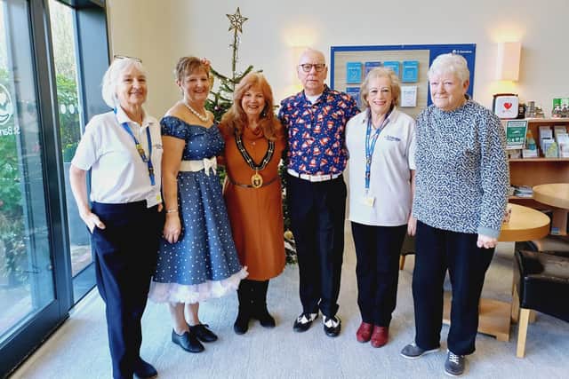 Louth Mayor Julia Simmons with just some of the volunteers who make things happen