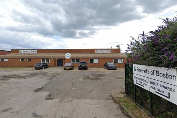 WS Barrett and Son Ltd, in Marsh Lane, Boston. Image: Google