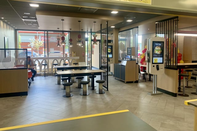 Inside the new McDonald's restaurant in Skegness.