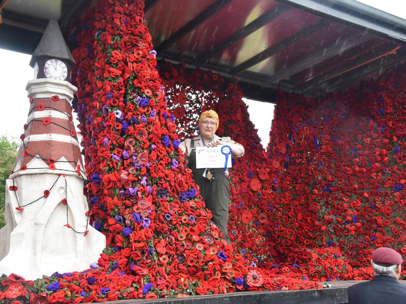Skegness branch of the Royal British Legion came second in Category 4 with their poppy project.