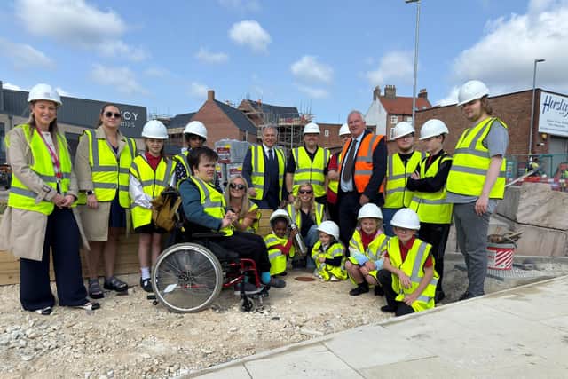 A time capsule has been buried on the site of the soon to be opened Savoy Cinema in Gainsborough