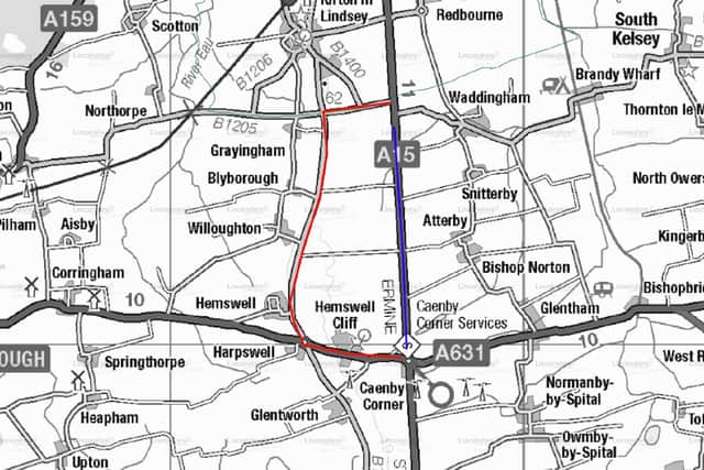 A15 road closure