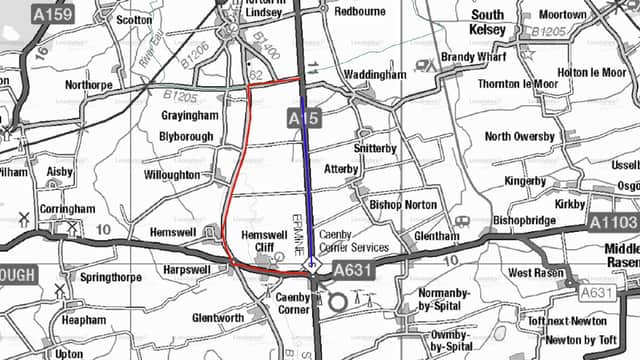 A15 road closure