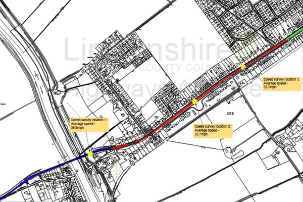 Proposed changes to the B1191 Witham Road, Woodhall Spa | Image: Lincolnshire County Council