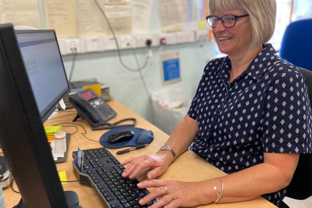 Sharon Parks, a Senior Administration Assistant within the Outpatient Appointment Services team at Lincoln.