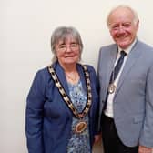 New chairman of SKDC, Coun Gloria Johnson and vice-chairman Paul Fellows.