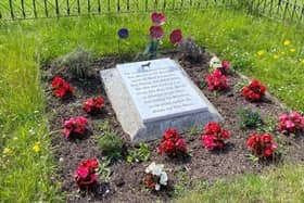 Guy Gibson's dog's grave at RAF Scampton. Picture: West Lindsey Council