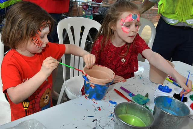 Children enjoying the activities at last year's Home and Garden Event in Gainsborough