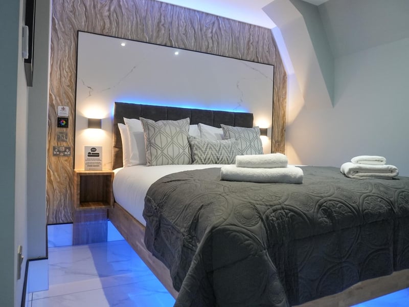 One of the guest rooms