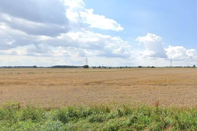 Land off Cowbridge Road, near Bicker, one area where development is proposed. Picture: Google Street View