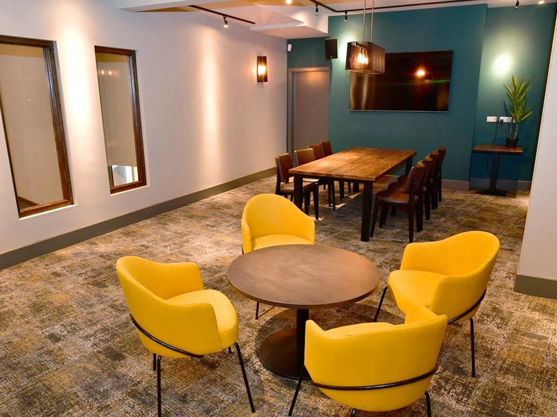 Dining area in the new Terrace Bar.
