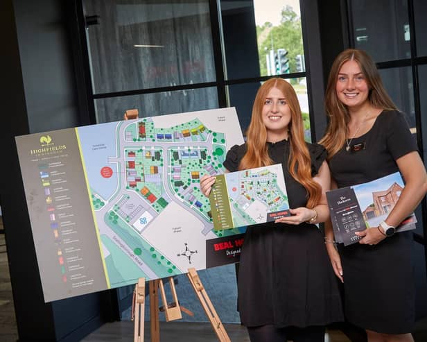 Beal Homes Sales Executive Eden Kennedy, left, and Regional Sales Executive Katie Boulton at the launch of the new Highfields development in Immingham.