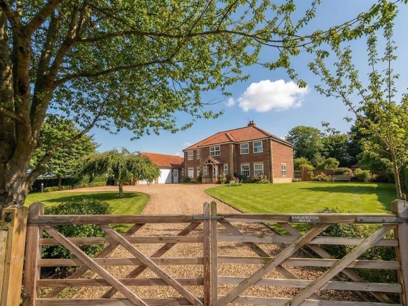 The gated entrance to the home.