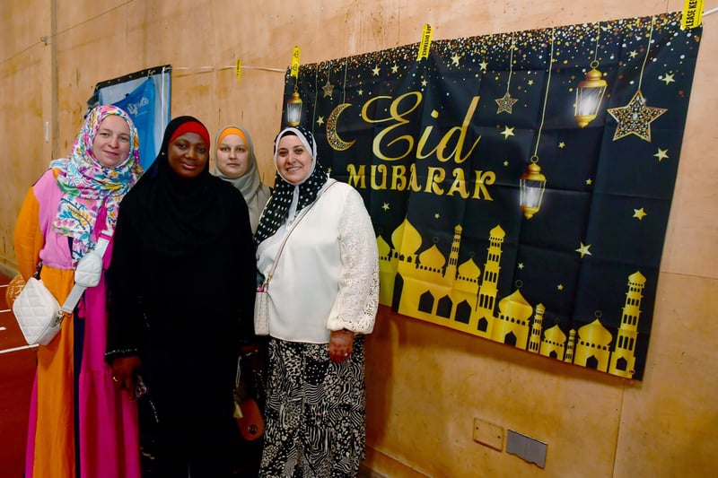 Pictured (from left) Aisha Moktar, Aisha Bako, Layla Blouza, and Rania Shehata.
