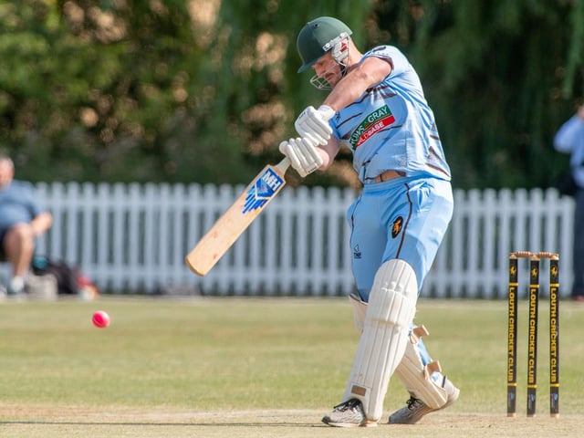 Paul Cook of Lincolnshire CC batting.
