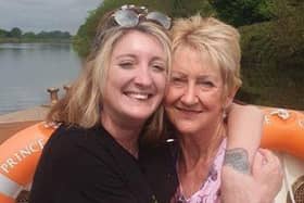 Lyn Gibbons with her late daugther Rhianne Clark.
