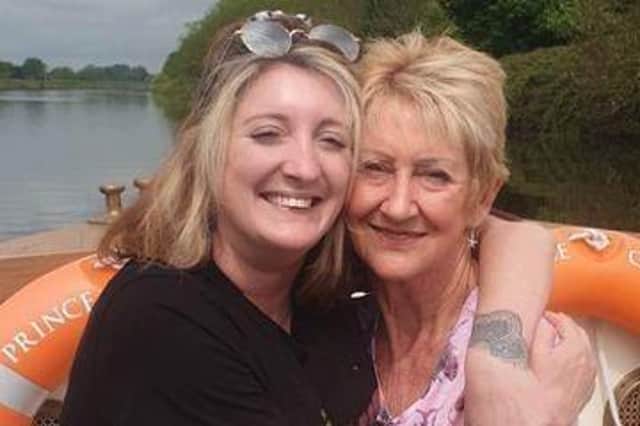 Lyn Gibbons with her late daugther Rhianne Clark.