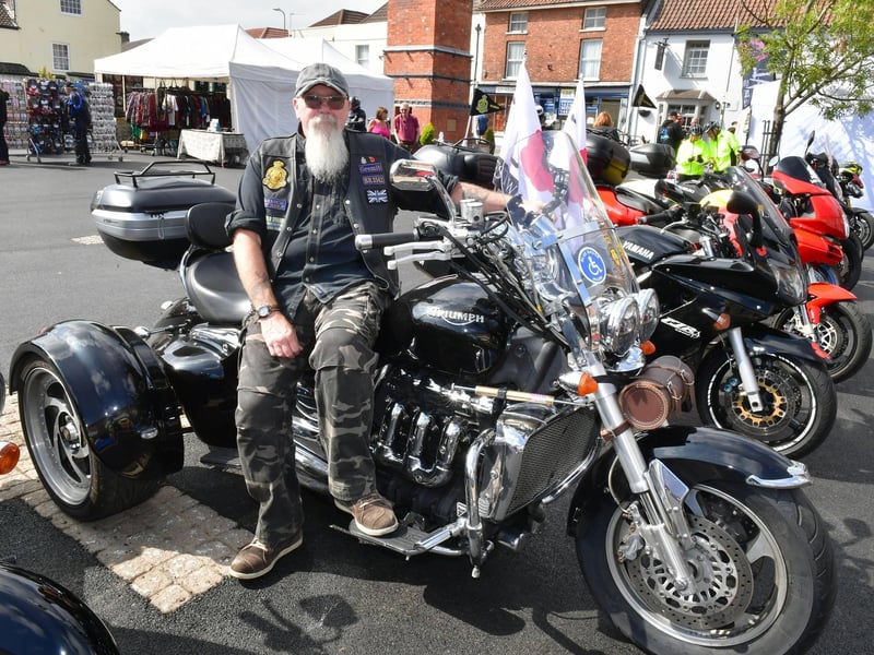 Royal British Legion rider Alan Wallis of Skegness.