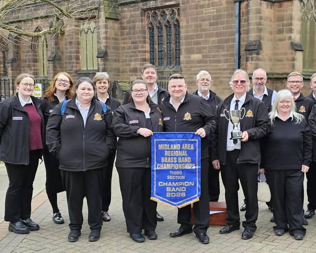 Midlands winners - Market Rasen Brass Band.