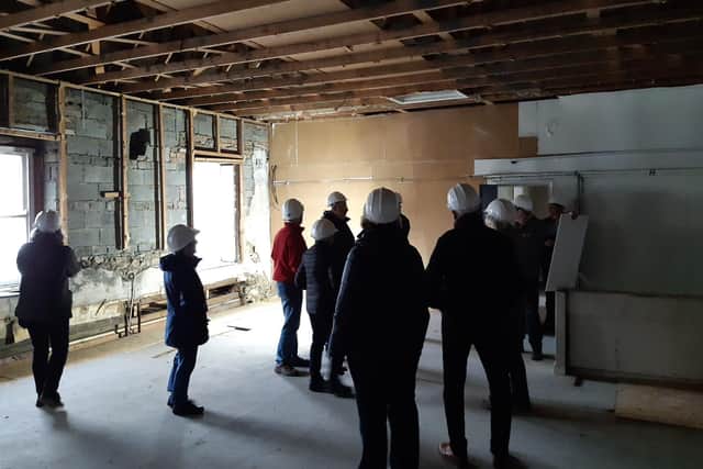 The upper floor will become a community space
