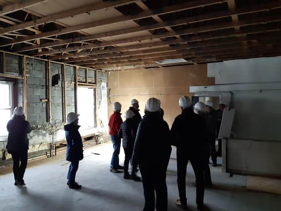 The upper floor will become a community space