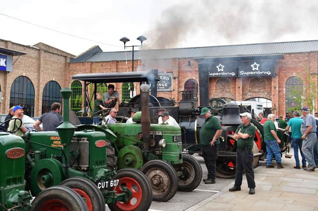 There were more than 30 traditional steam Marshall’s engines on display