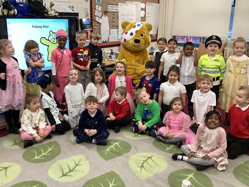 At Carlton Road Academy, in Boston, many pupils dressed as people they aspire to be or are challenging themselves to be. Examples included: footballers, nurses, doctors, vets, hairdressers and builders.