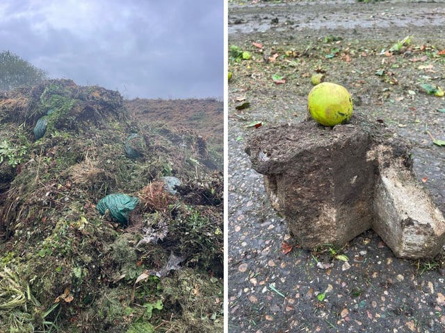Some images of the contamination shared by ELDC.
