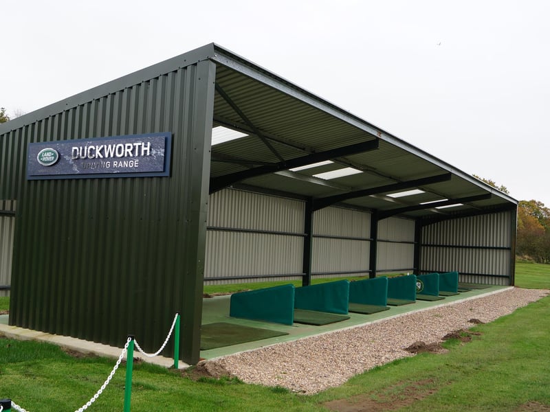 The new driving range at Market Rasen Golf Club. Its installation came about thanks to sponsorship from Duckworth Land Rover and years of fundraising.